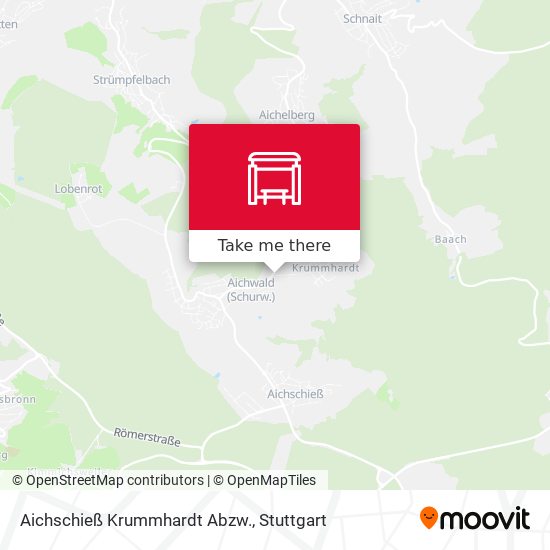 Карта Aichschieß Krummhardt Abzw.