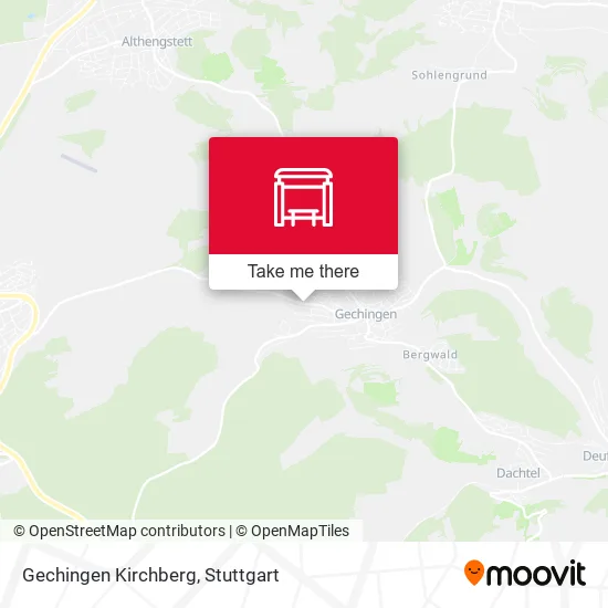 Gechingen Kirchberg map