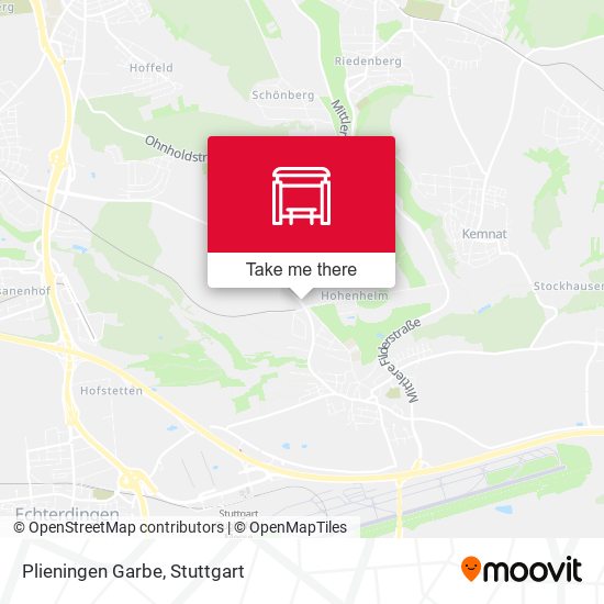 Карта Plieningen Garbe