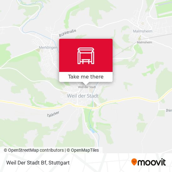 Карта Weil Der Stadt Bf