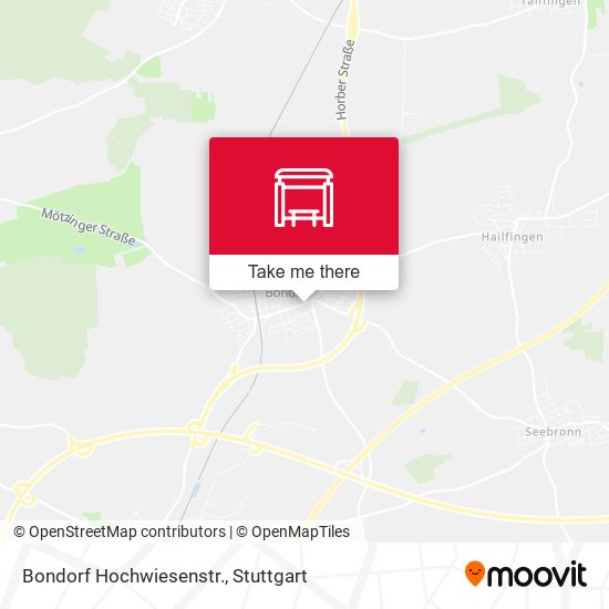 Bondorf Hochwiesenstr. map