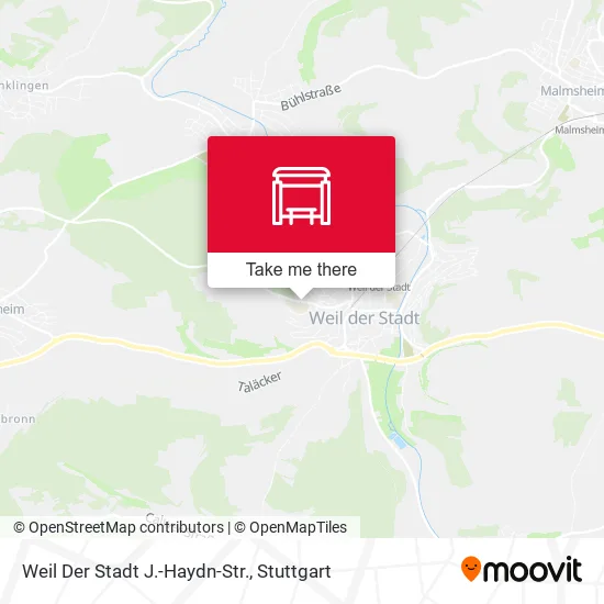 Карта Weil Der Stadt J.-Haydn-Str.
