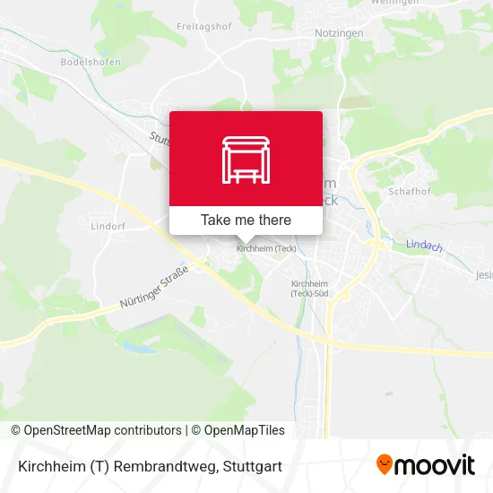 Карта Kirchheim (T) Rembrandtweg