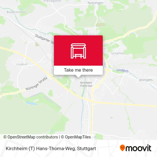 Карта Kirchheim (T) Hans-Thoma-Weg