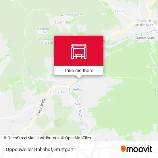 Карта Oppenweiler Bahnhof