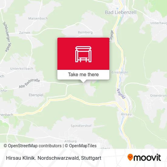 Карта Hirsau Klinik. Nordschwarzwald