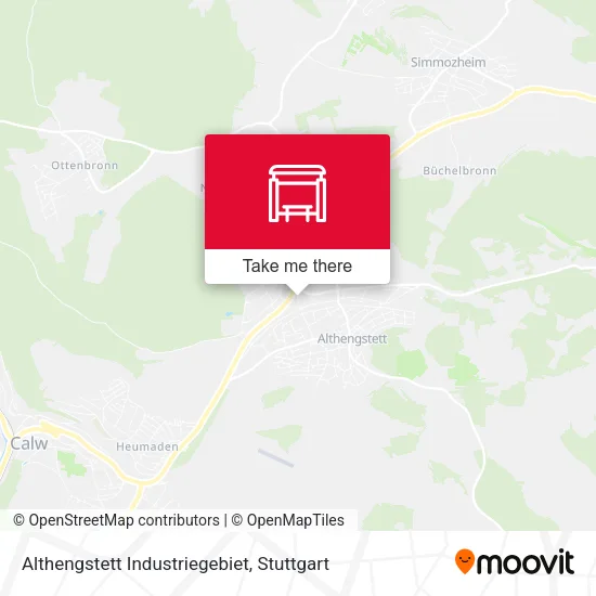 Карта Althengstett Industriegebiet