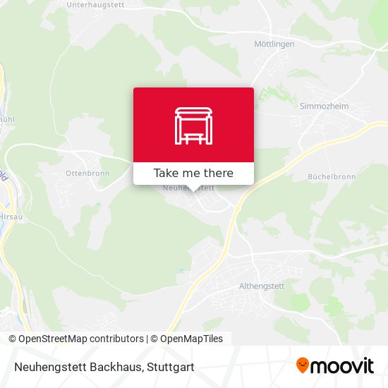 Neuhengstett Backhaus map