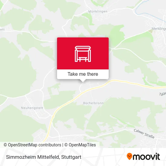 Карта Simmozheim Mittelfeld