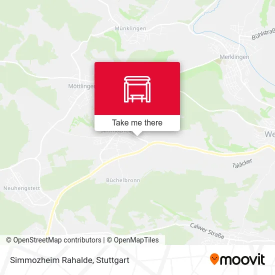 Карта Simmozheim Rahalde