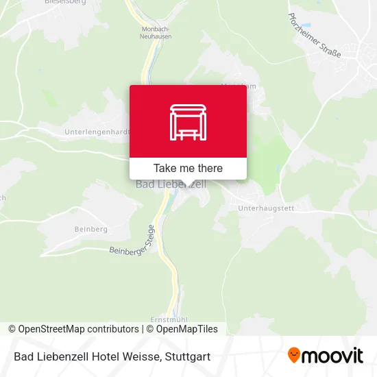 Карта Bad Liebenzell Hotel Weisse