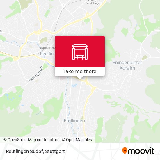 Reutlingen Südbf map