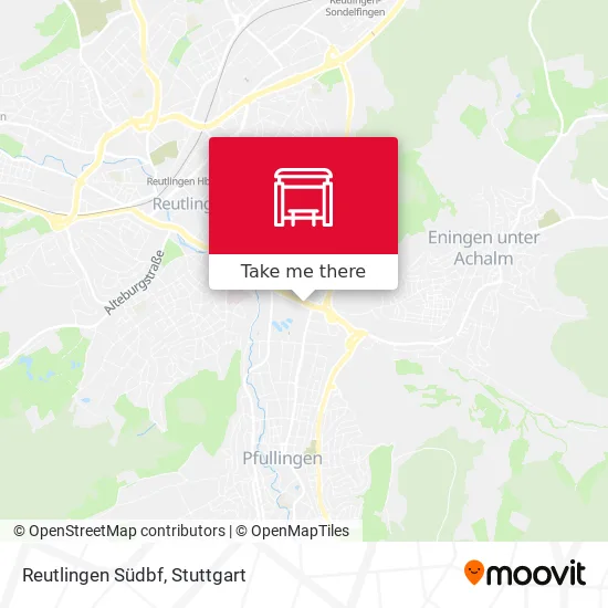 Карта Reutlingen Südbf
