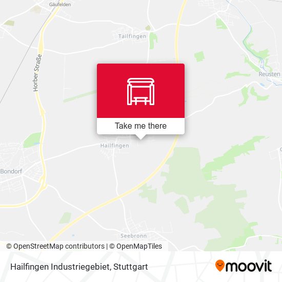 Hailfingen Industriegebiet map