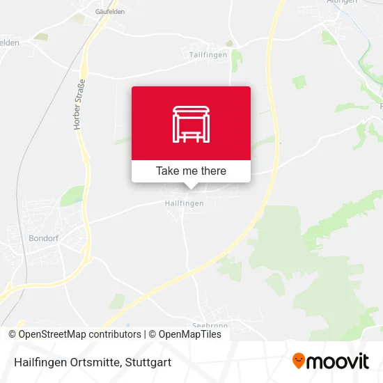 Карта Hailfingen Ortsmitte
