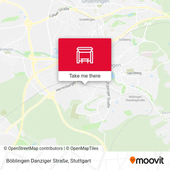 Карта Böblingen Danziger Straße