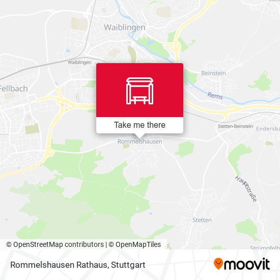 Rommelshausen Rathaus map