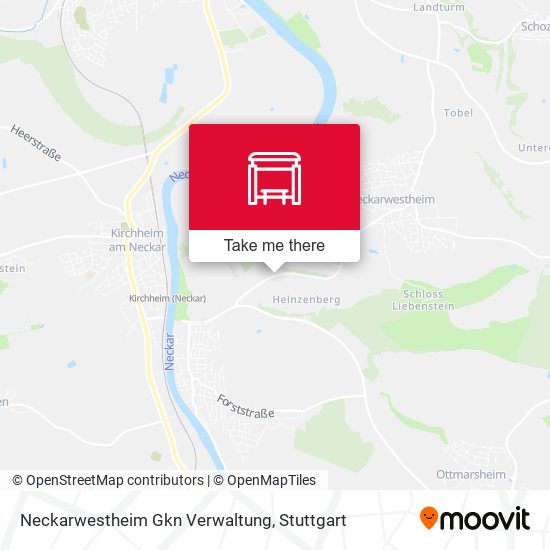 Карта Neckarwestheim Gkn Verwaltung