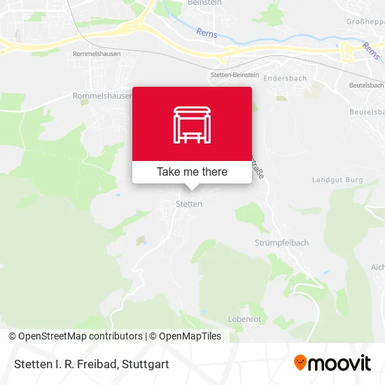 Карта Stetten I. R. Freibad
