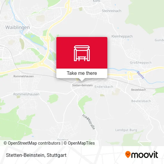 Карта Stetten-Beinstein