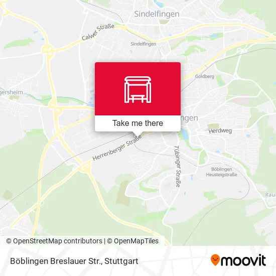 Карта Böblingen Breslauer Str.
