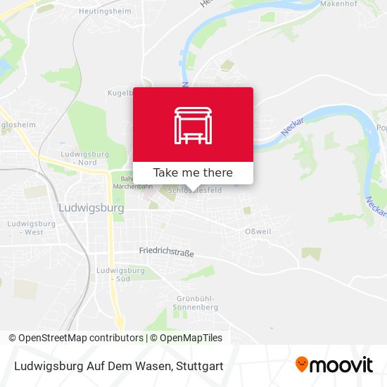 Ludwigsburg Auf Dem Wasen map