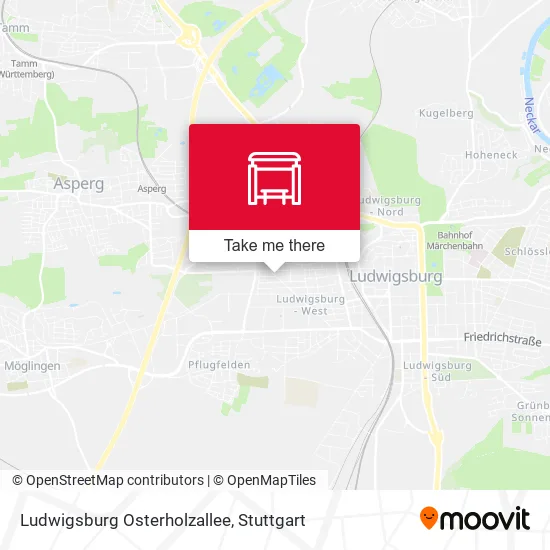 Карта Ludwigsburg Osterholzallee