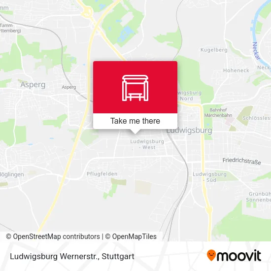 Карта Ludwigsburg Wernerstr.