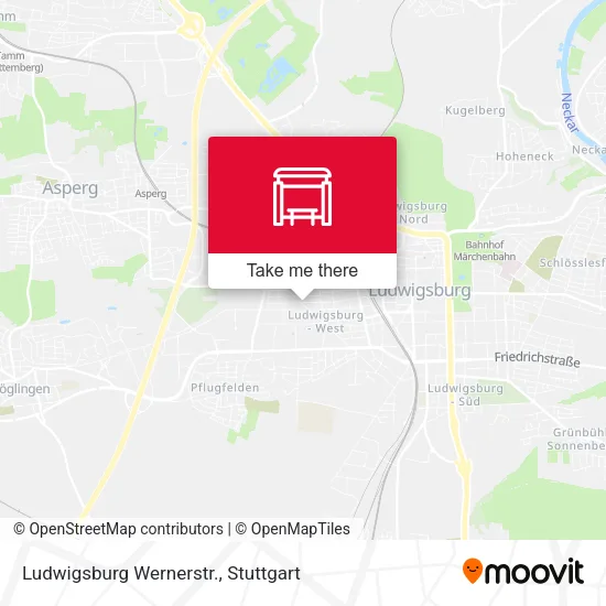 Карта Ludwigsburg Wernerstr.