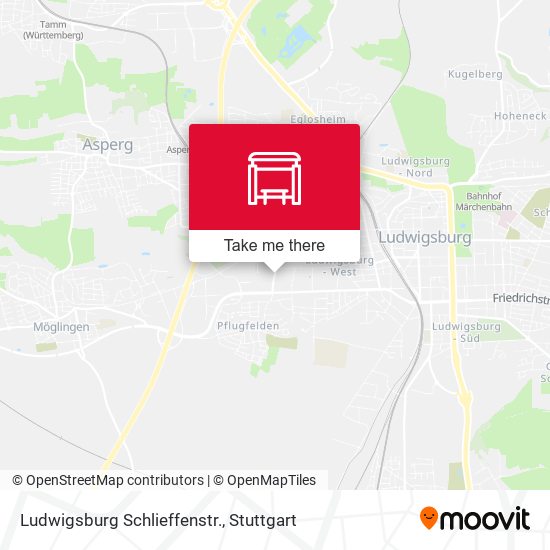 Ludwigsburg Schlieffenstr. map