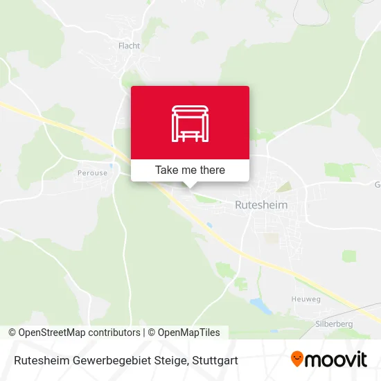 Карта Rutesheim Gewerbegebiet Steige