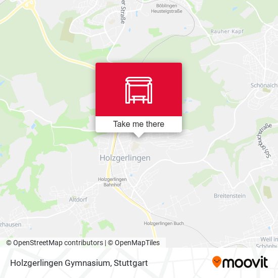 Holzgerlingen Gymnasium map