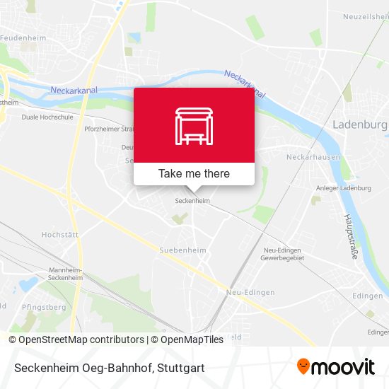 Seckenheim Oeg-Bahnhof map