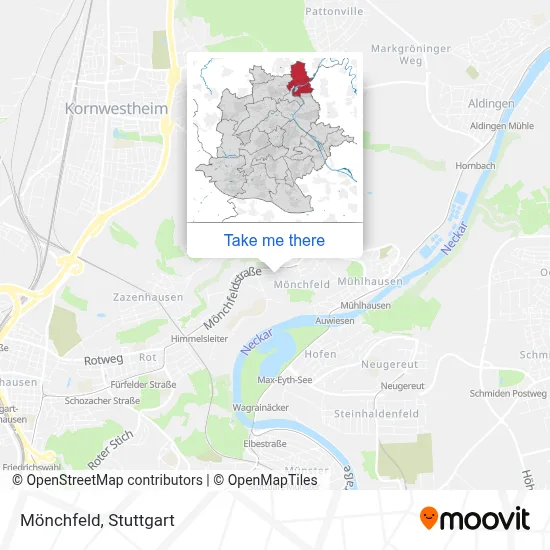 Mönchfeld map