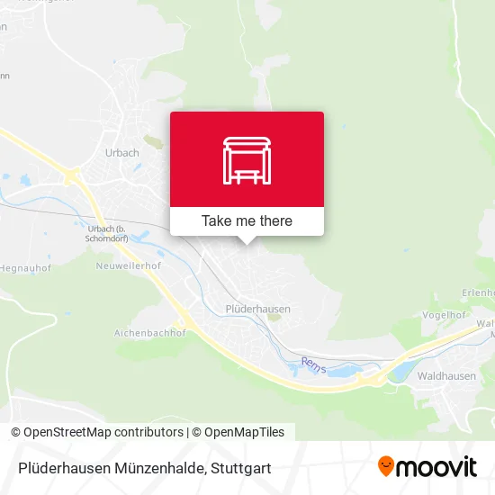 Карта Plüderhausen Münzenhalde