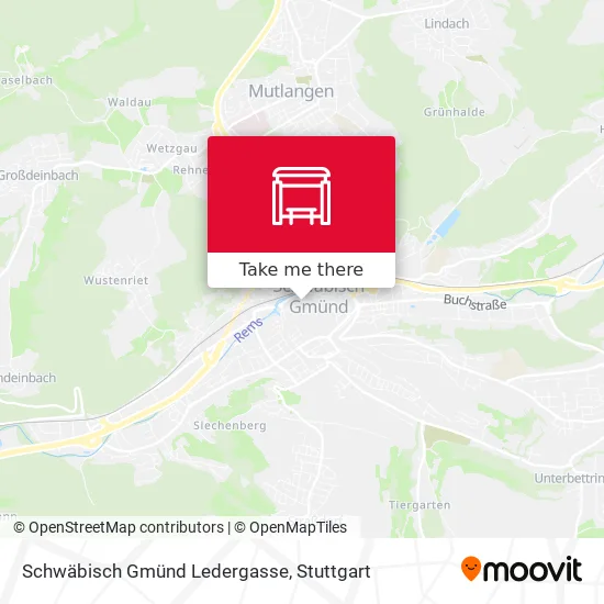 Карта Schwäbisch Gmünd Ledergasse