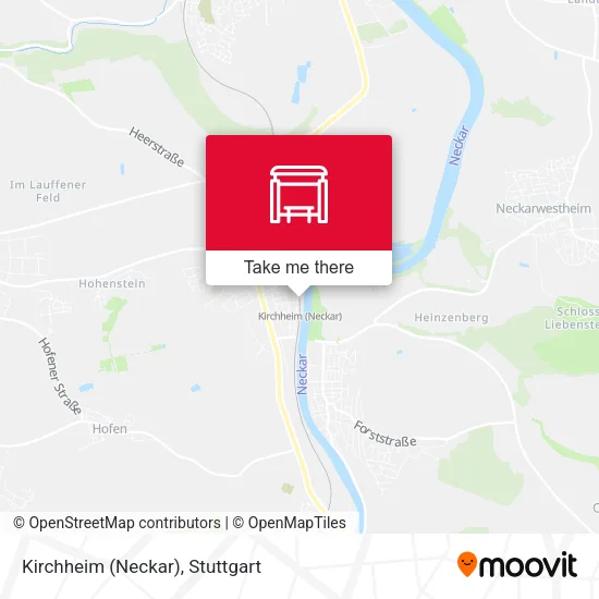 Карта Kirchheim (Neckar)