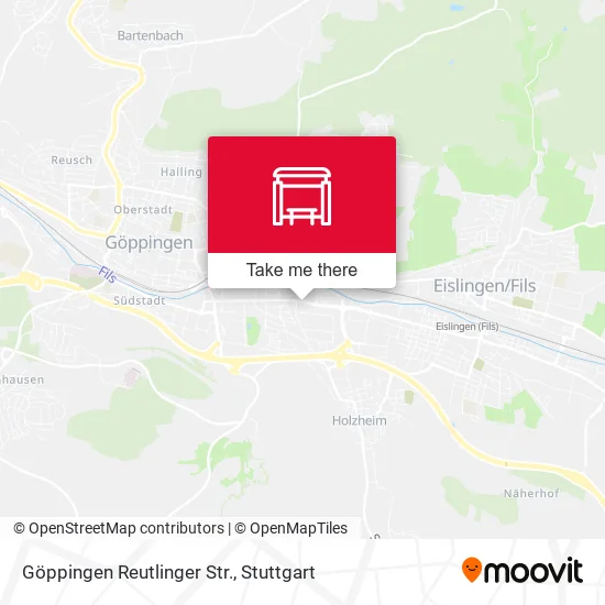 Карта Göppingen Reutlinger Str.