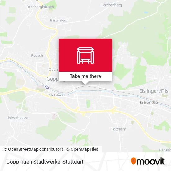 Карта Göppingen Stadtwerke
