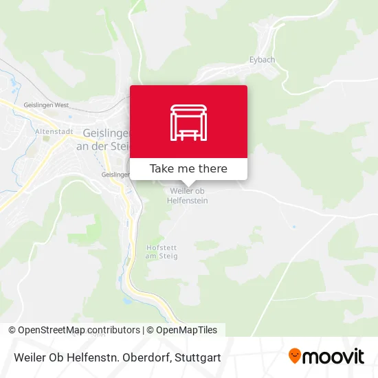 Карта Weiler Ob Helfenstn. Oberdorf