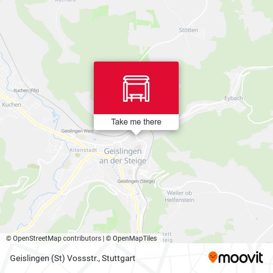 Geislingen (St) Vossstr. map