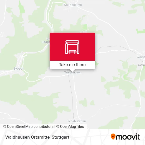 Карта Waldhausen Ortsmitte