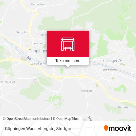 Карта Göppingen Wasserbergstr.