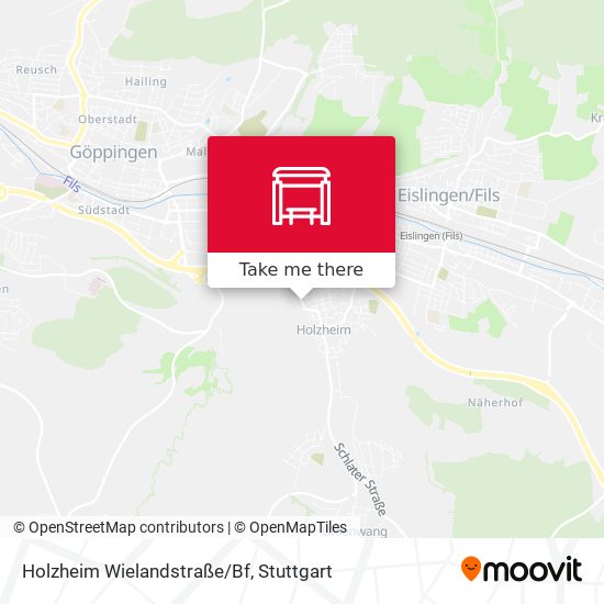 Holzheim Wielandstraße/Bf map