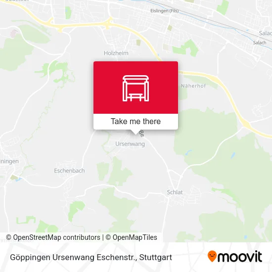 Карта Göppingen Ursenwang Eschenstr.