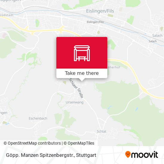 Göpp. Manzen Spitzenbergstr. map