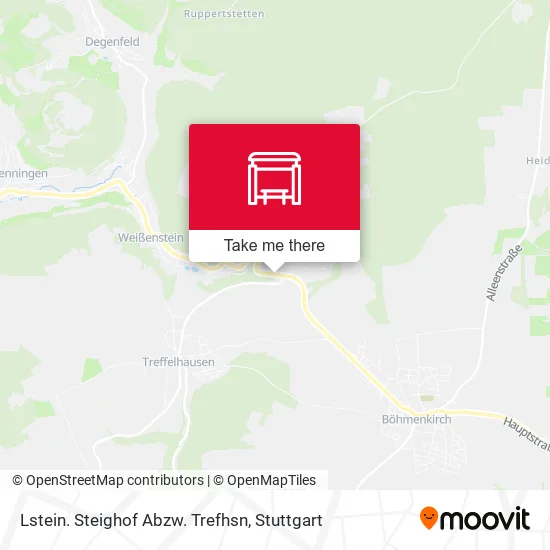 Карта Lstein. Steighof Abzw. Trefhsn