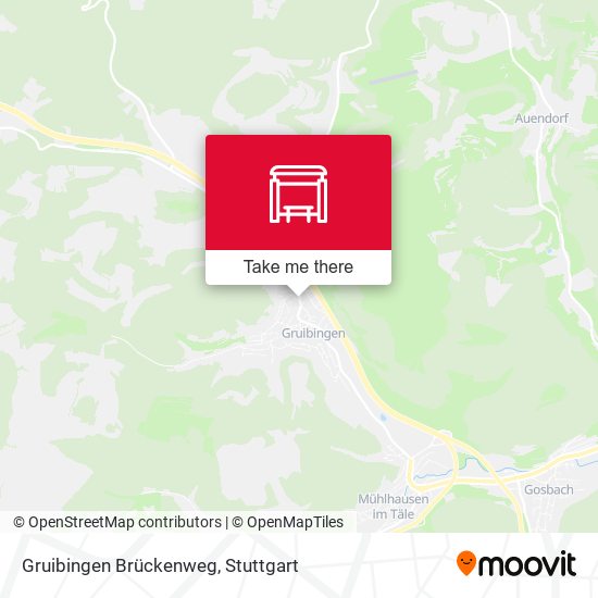 Gruibingen Brückenweg map
