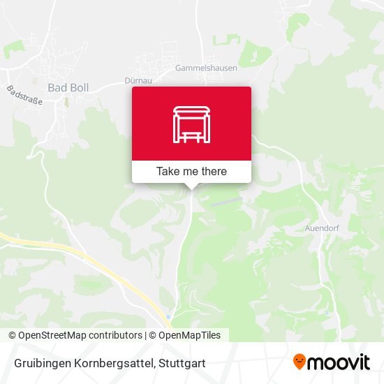 Gruibingen Kornbergsattel map