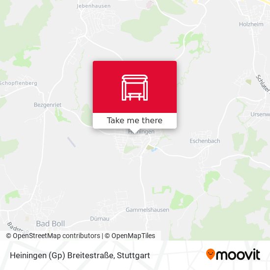 Heiningen (Gp) Breitestraße map